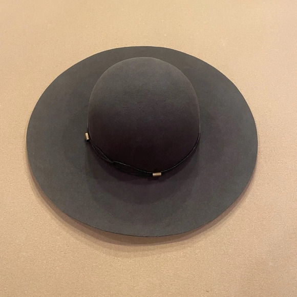 Tart Black Wide Brim Hat 100% Wool - Picture 1 of 4